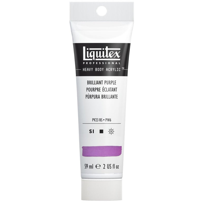 Liquitex Professional Heavy Body Acrylic Paint, 2-oz (59ml) Tube, Brilliant Purple - Image 1